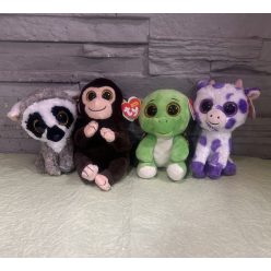 Plüss állat (Lemúr, Majom, Teknős, Tehén)