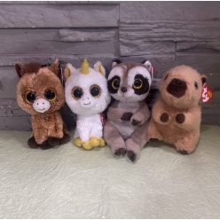 Plüss állat (Ló, Unikornis, Mosómedve, Kapibara)