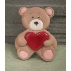 Kézműves mézeskalács maci szívvel