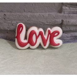 Kézműves mézeskalács LOVE felirat