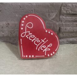   Kézműves mézeskalács szív "Szeretlek" felirattal