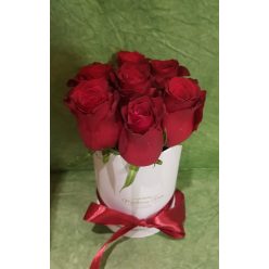 RÓZSABOX 7 szálas henger dobozban 