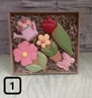 Nagy virágos kézműves mézeskalács szett