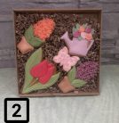 Nagy virágos kézműves mézeskalács szett