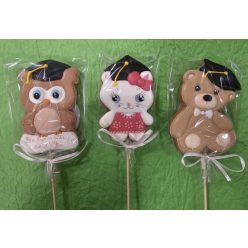 Ballagási mézeskalács Maci, Cica, Bagoly