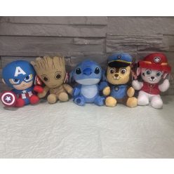   Plüss figura (Amerika kapitány, Groot, Stitch, Mancs őrjárat Chase, Mancs őrjárat Marshall)