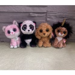 Plüss állat (Cica, Panda, Kutya, Oroszlán)