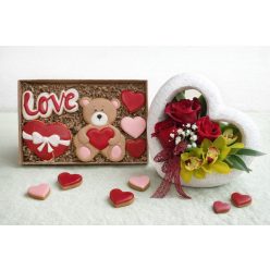 Szívembe zártalak Nagy kézműves mézeskalács szettel